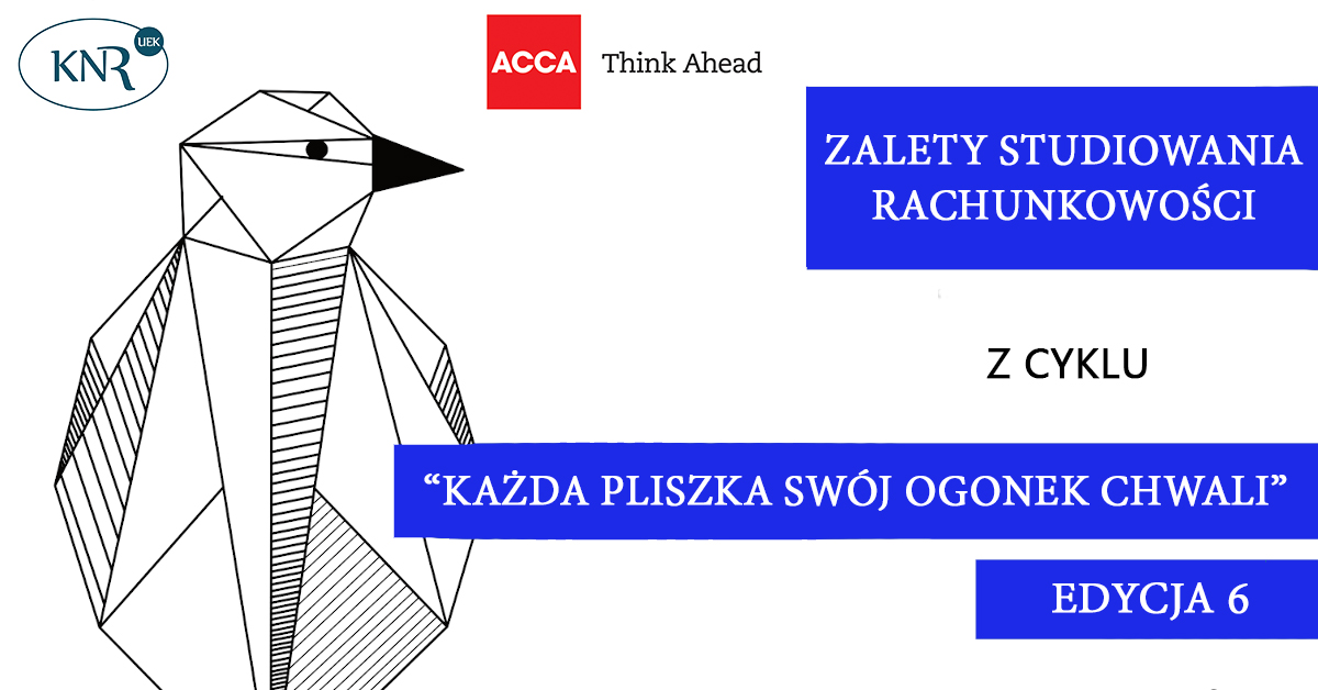 „Każda pliszka swój ogonek chwali, czyli o zaletach studiowania rachunkowości”